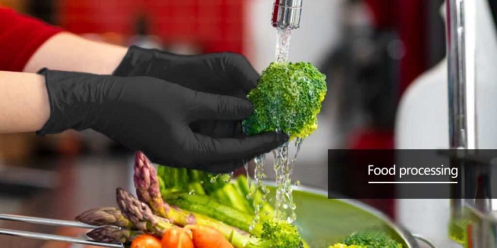 Nitrile gloves for food safety