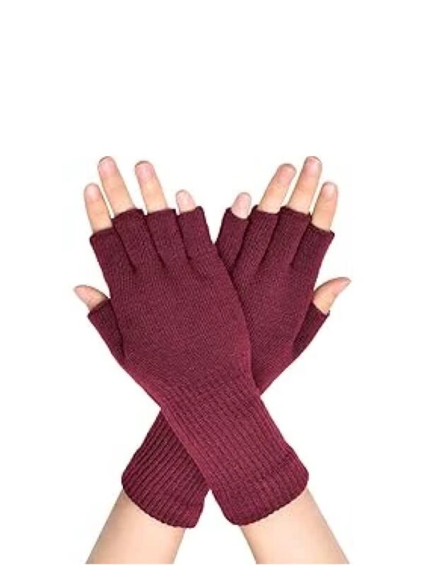 SATINIOR Winter Fingerless Gloves for Women