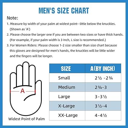 Product description size chart